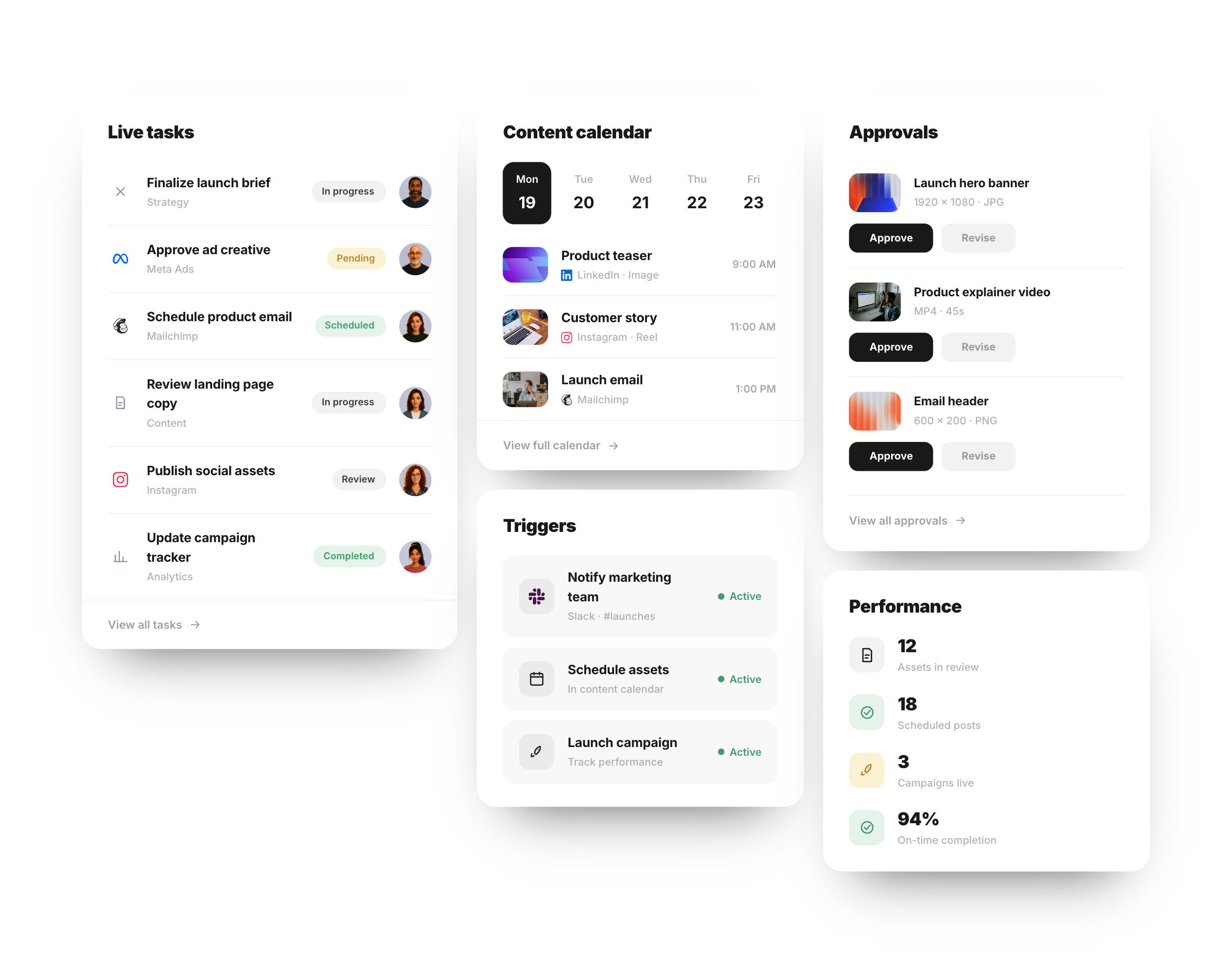 Marketing workflows in Crew
